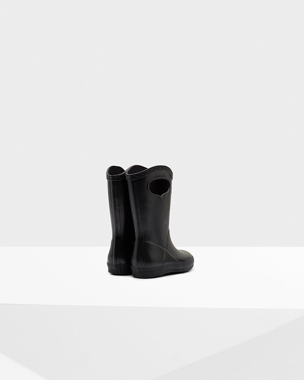 Hunter Niños Original First Classic Grab Handle - Botas de Lluvia Negras - 259-PNWOQH